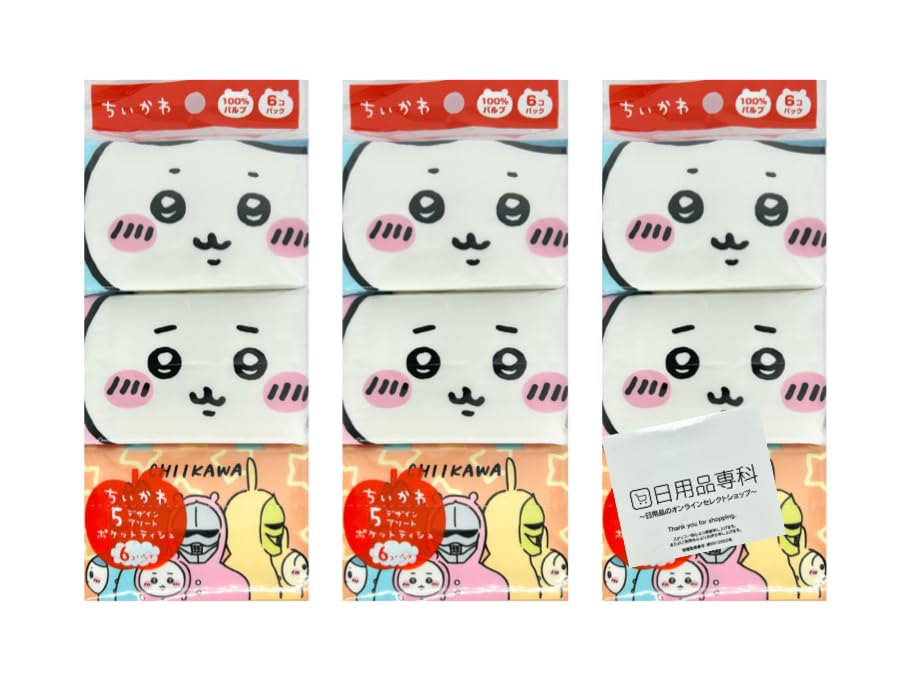 ちいかわ 保湿ペーパー ポケットティッシュ 16P 12個セット ちいかわ